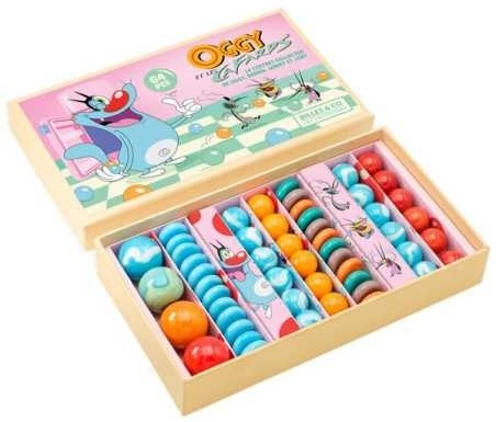 Coffret de 64 billes Oggy et les Cafards - Billes & Co